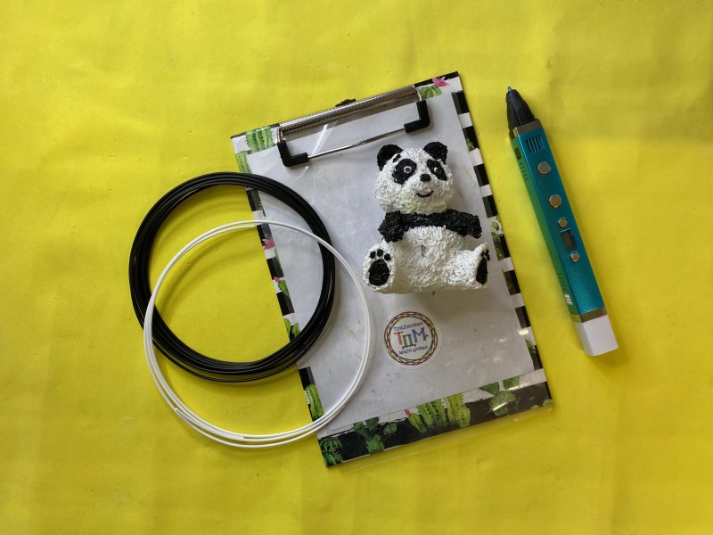 Трафареты для 3д ручки Панда