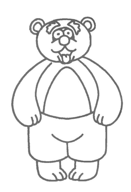 3 Медведя раскраска для детей