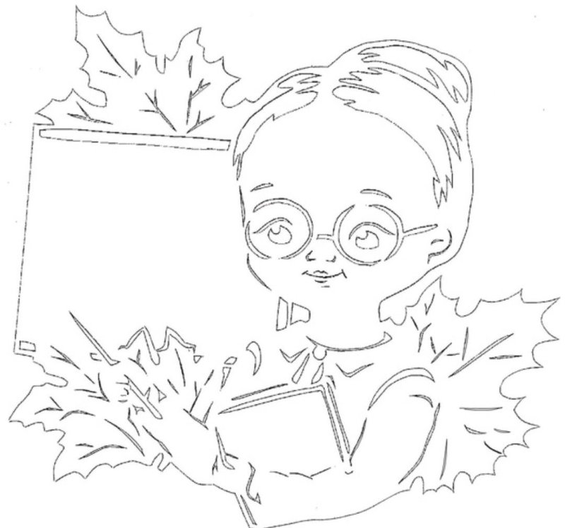 Трафареты на окна к 1 сентября