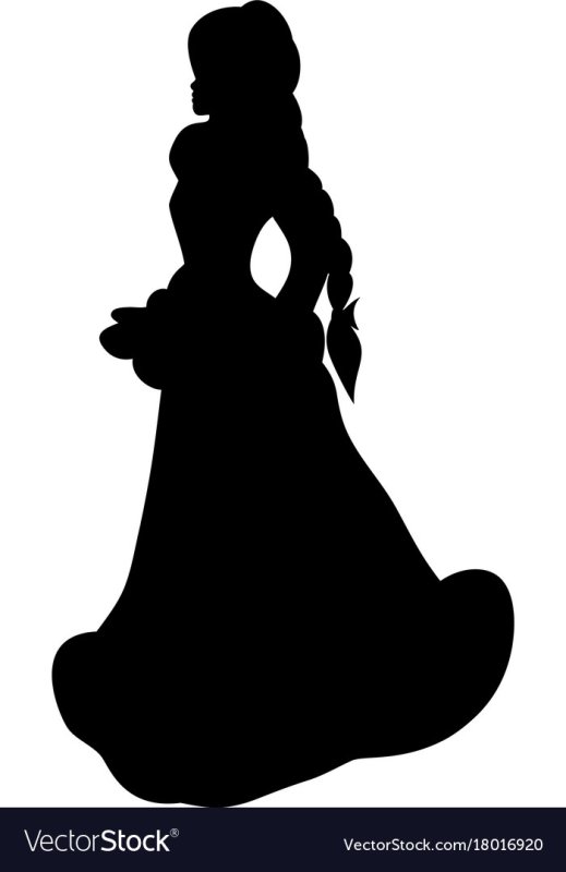 Силуэт Деда Мороза и Снегурочки