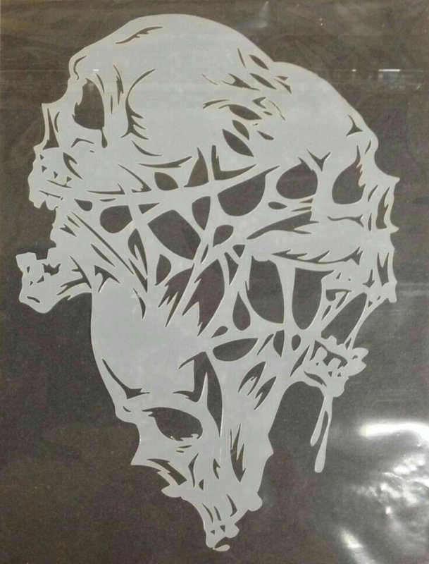 Трафареты черепов для аэрографии