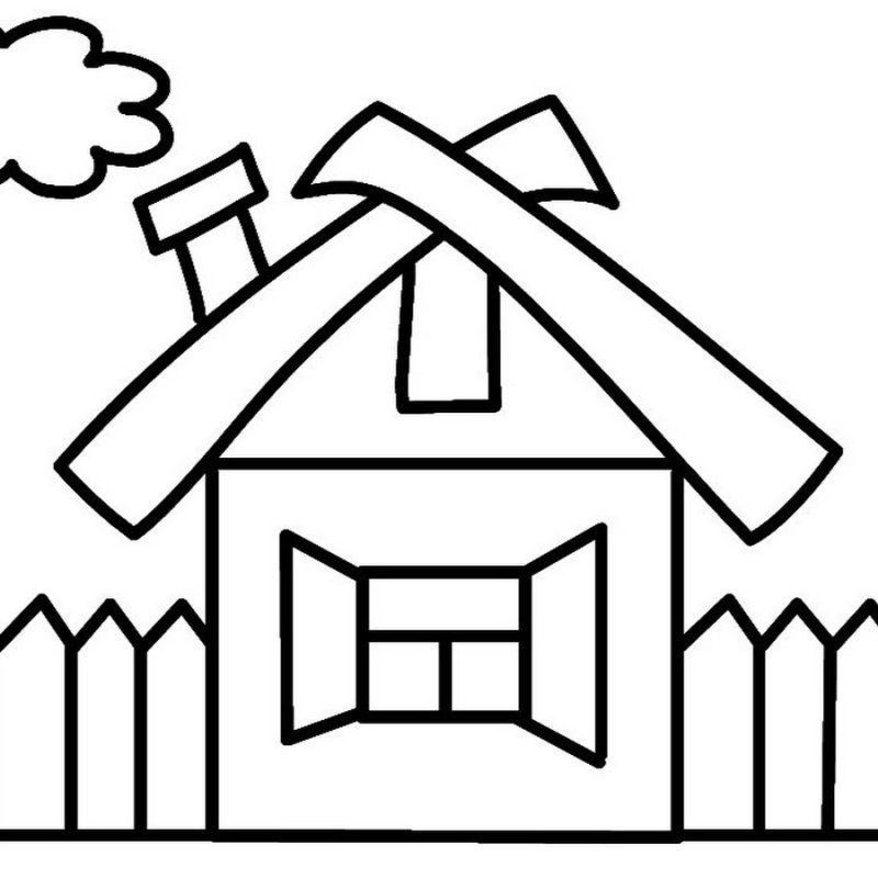 Дом для раскрашивания