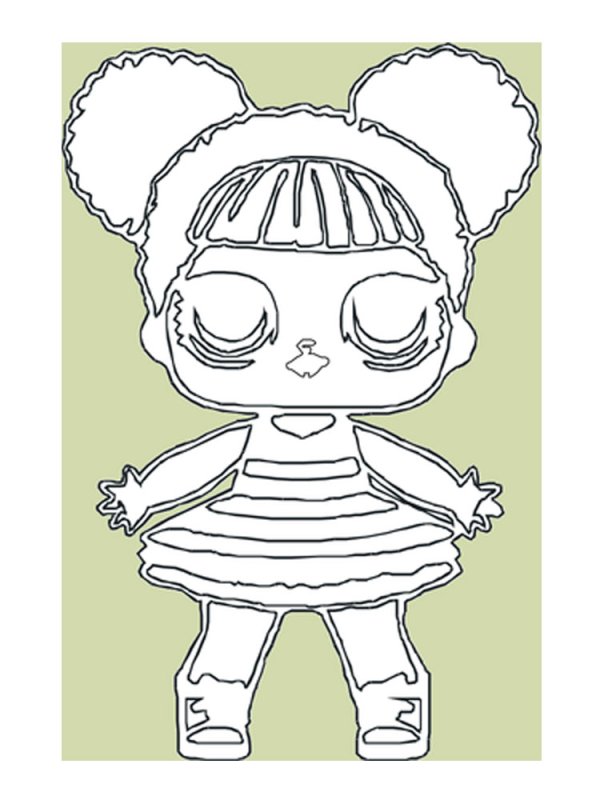 Раскраска кукла
