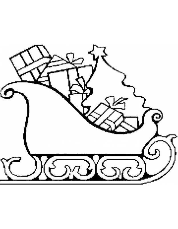 Новогодние сани Деда Мороза