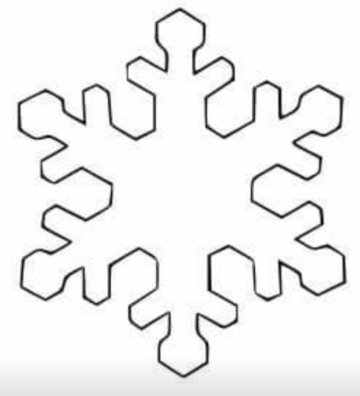 Трафарет «снежинки»