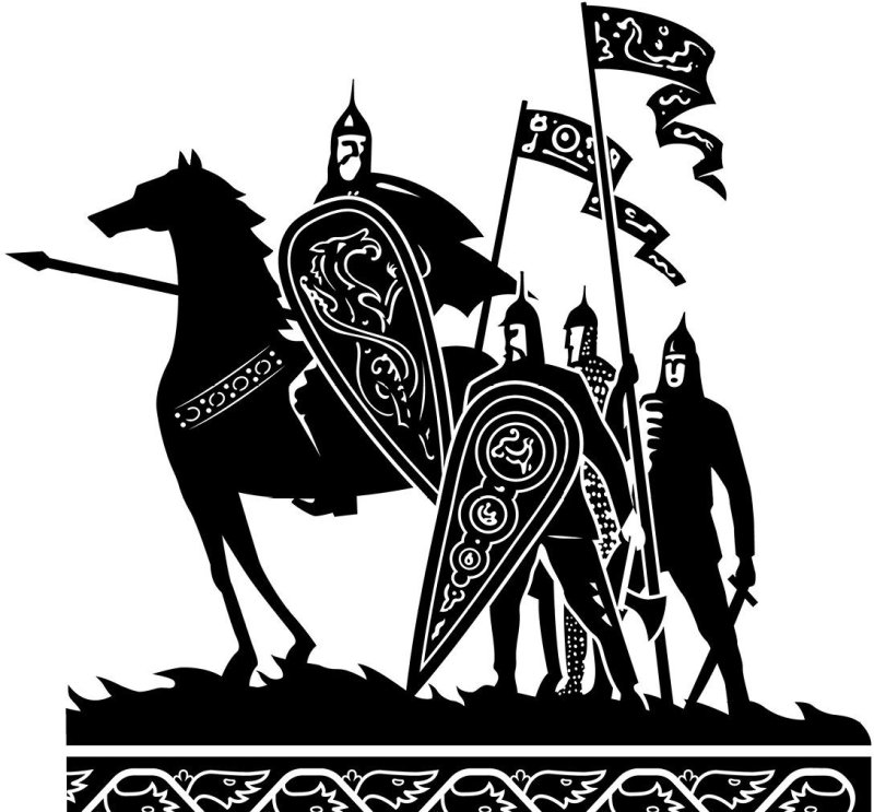 Богатырь силуэт