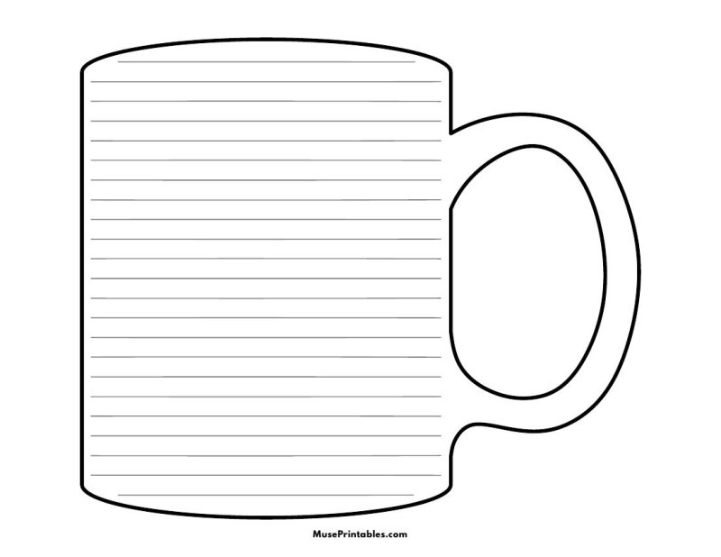 Шаблон кружки для вырезания