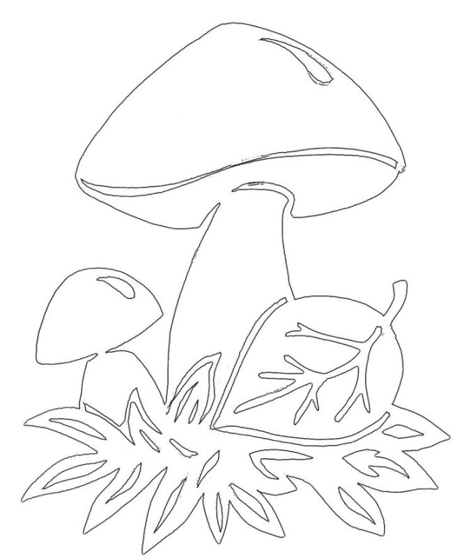 Осенние вытынанки на окна