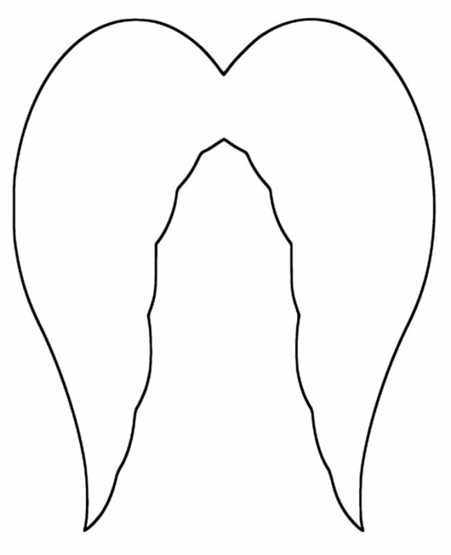 Лекало Крылья ангела