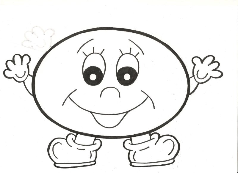 Рожицы детей раскраска