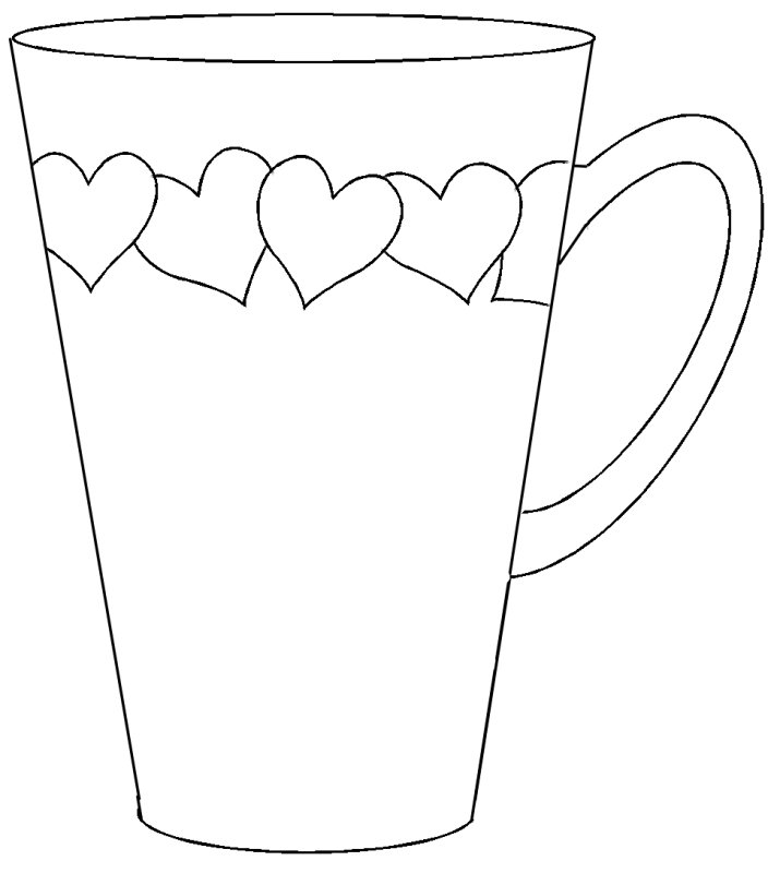 Трафарет кружки