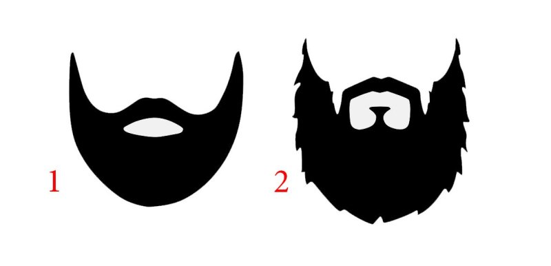 Трафарет для бороды