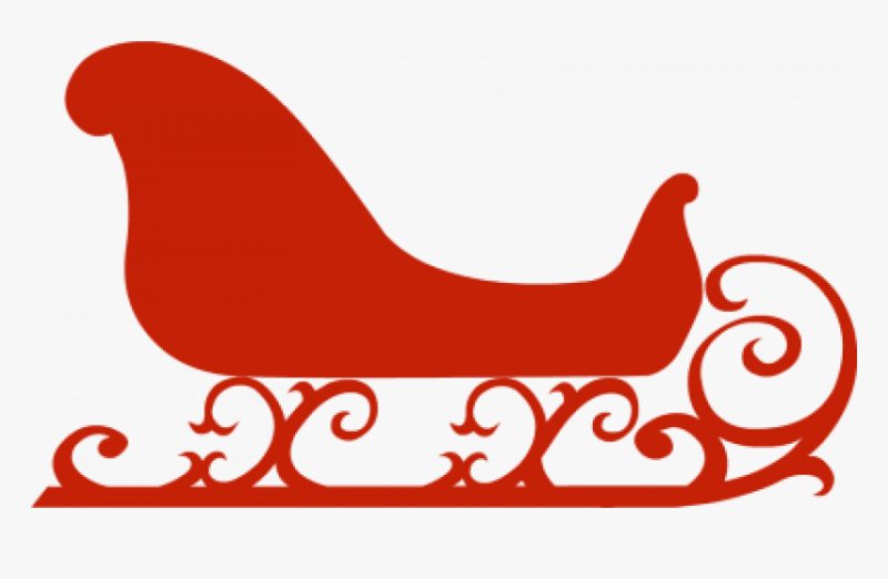 Сани Деда Мороза вид сбоку