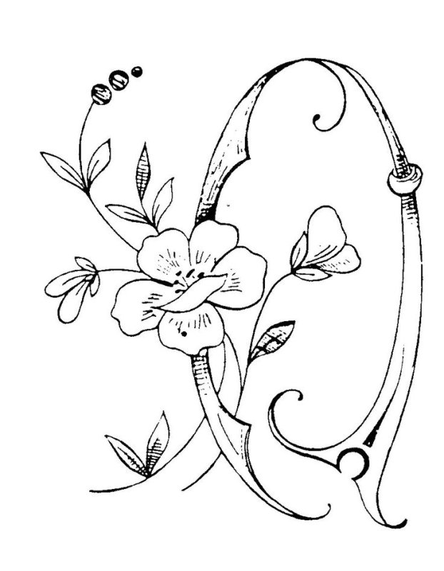 Красивые буквы для вышивки гладью