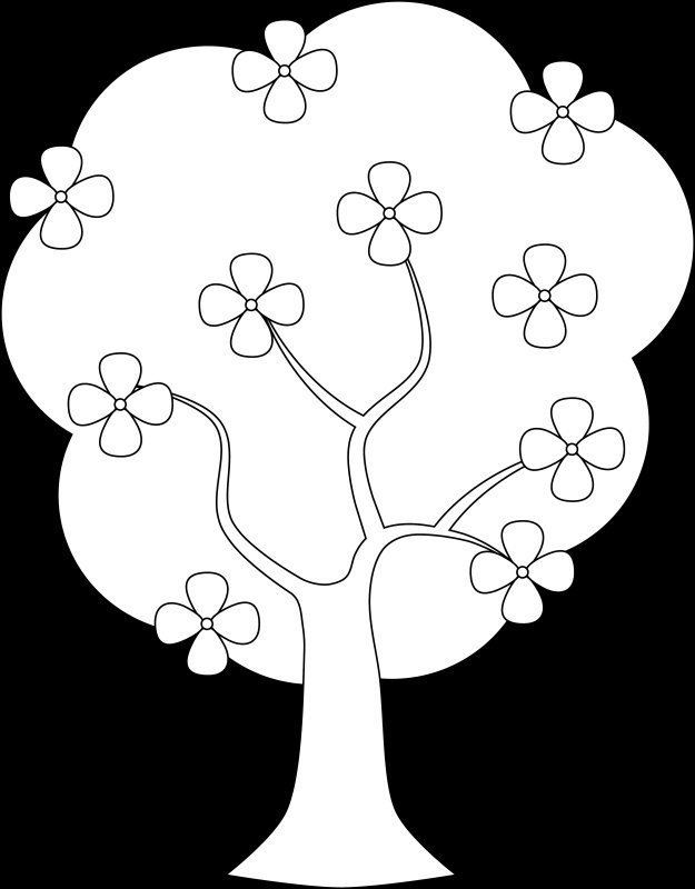 Трафарет "дерево"