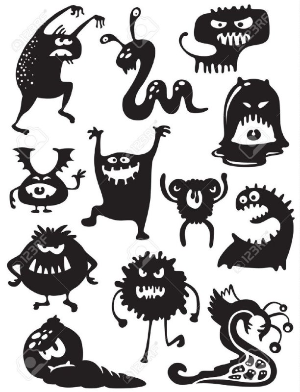 Силуэт существа