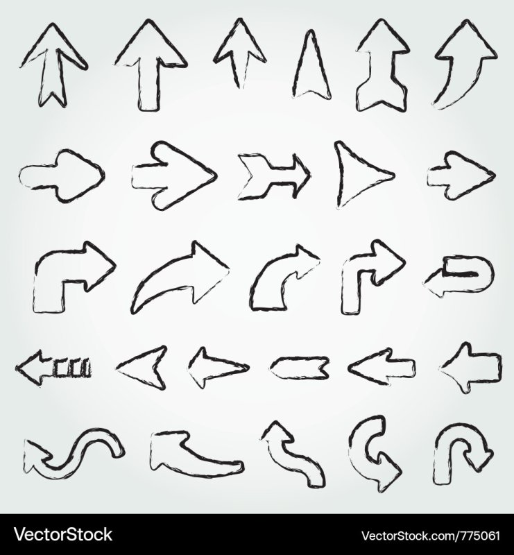 Трафарет стрелочки