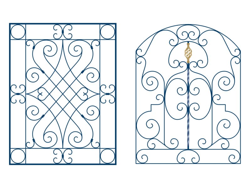 Монастырская решетка холодная ковка