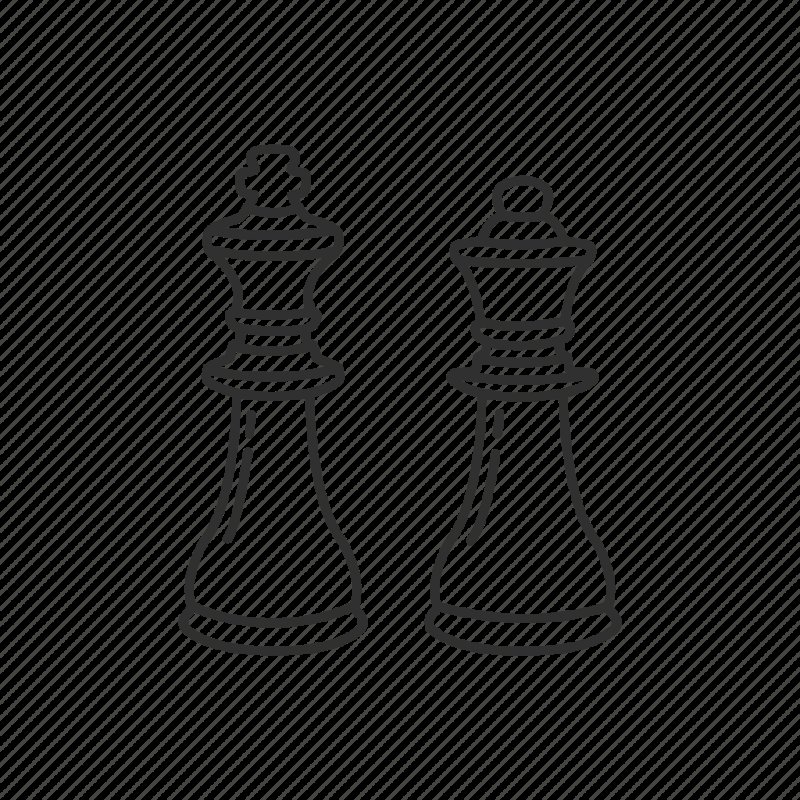 Шахматные фигуры Король и ферзь