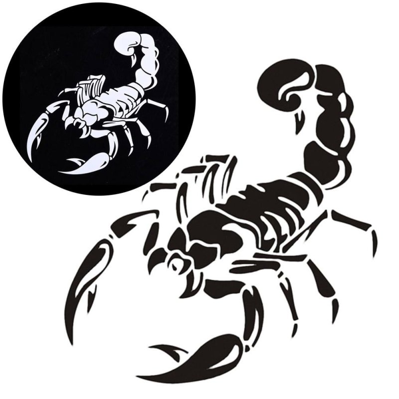 Скорпион трафарет