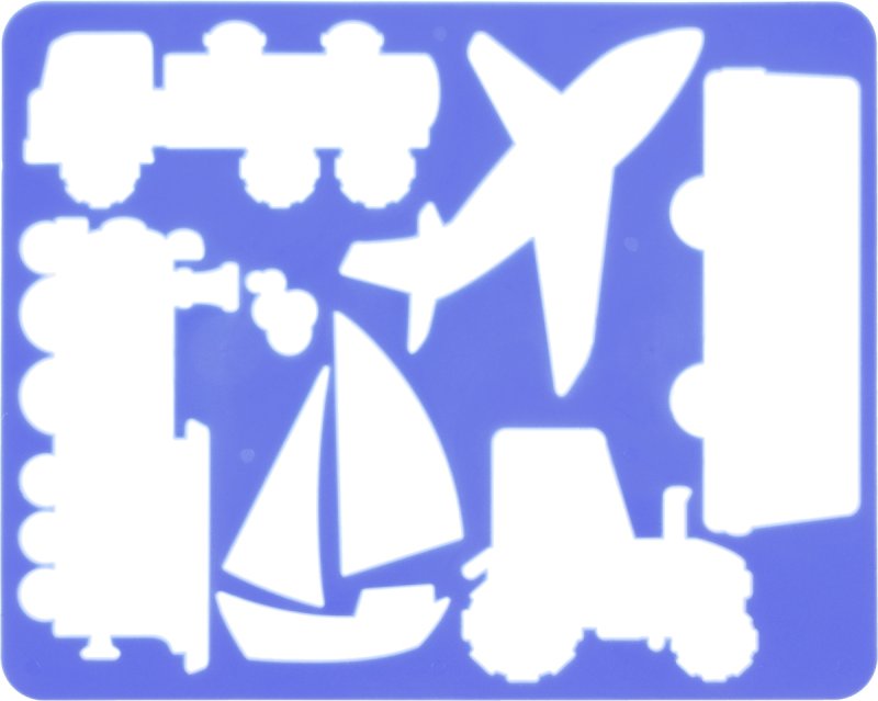 Трафареты транспорта для детей