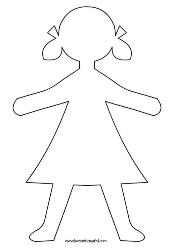 Фигурка человечка для вырезания