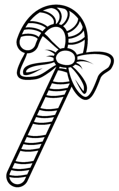 Новогодние конфеты раскраска