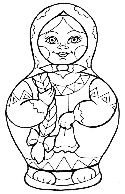 Матрешка рисунок