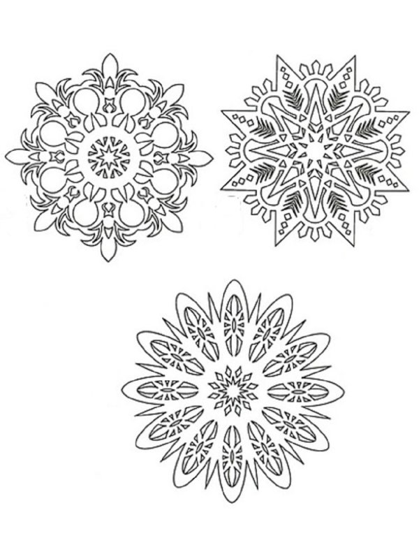 Снежинки для 3д ручки трафареты