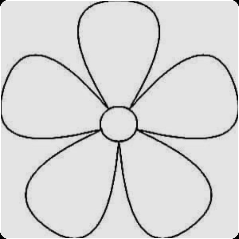 Ромашка трафарет