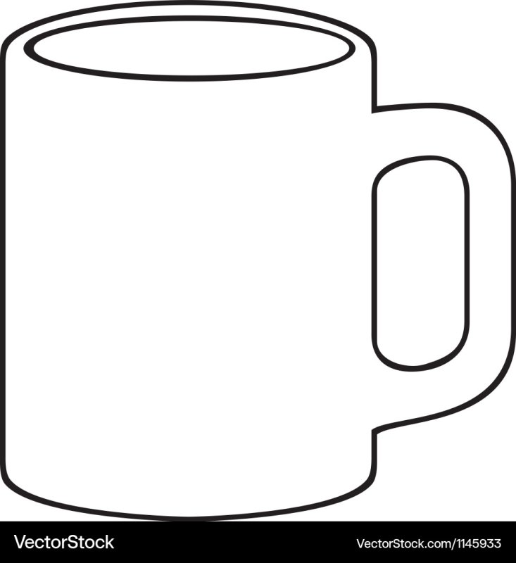 Трафарет "чашка"