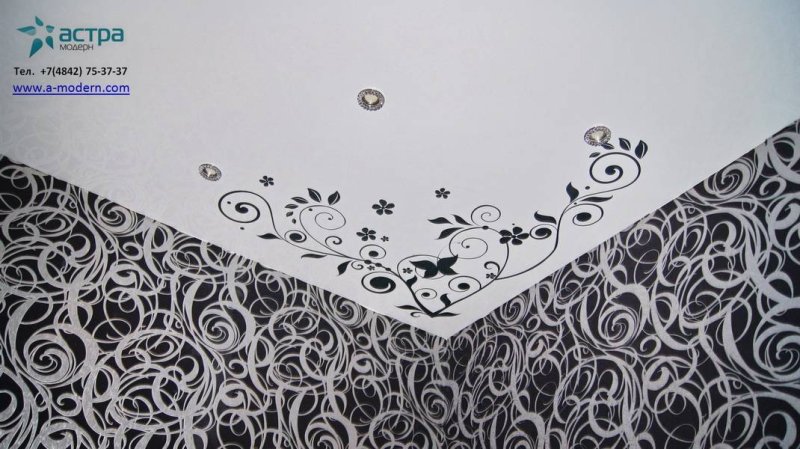Трафарет натяжные потолки