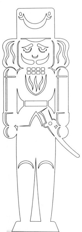 Вытынанка Щелкунчик