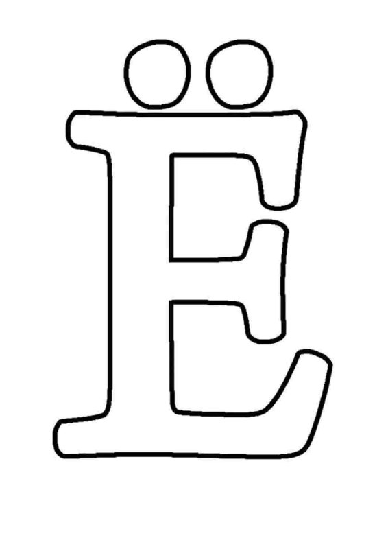 Трафарет букв для вырезания
