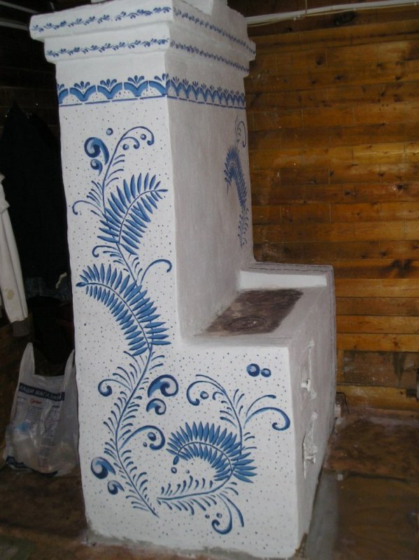 Расписанная печка