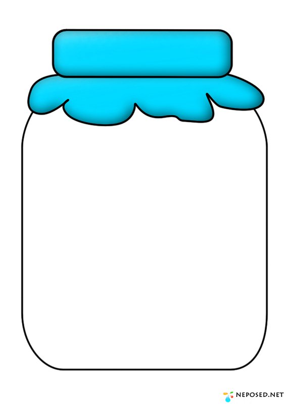 Банка трафарет для аппликации