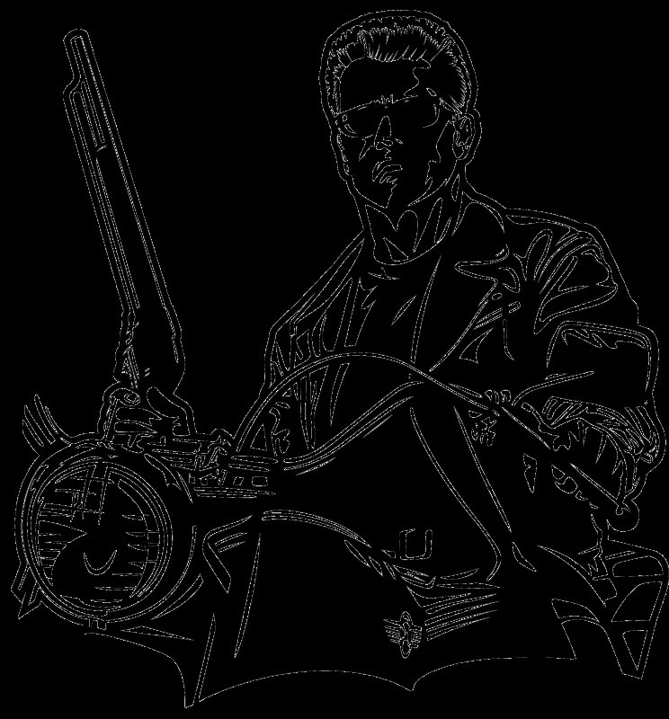 Арнольд Шварценеггер Терминатор вектор