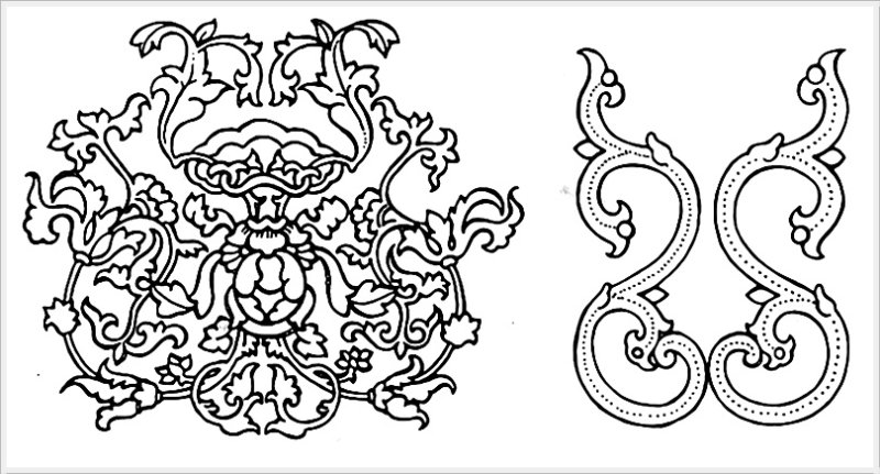 Элементы национального орнамента Китай