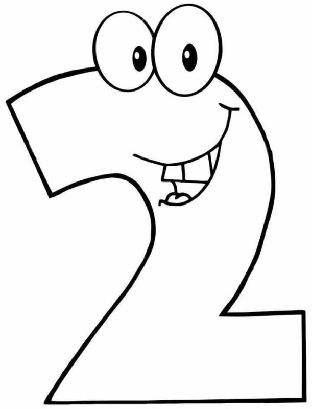 Смешные цифры для раскрашивания