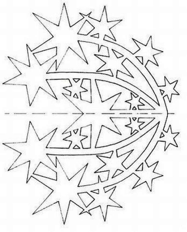 Вытынанка звезда