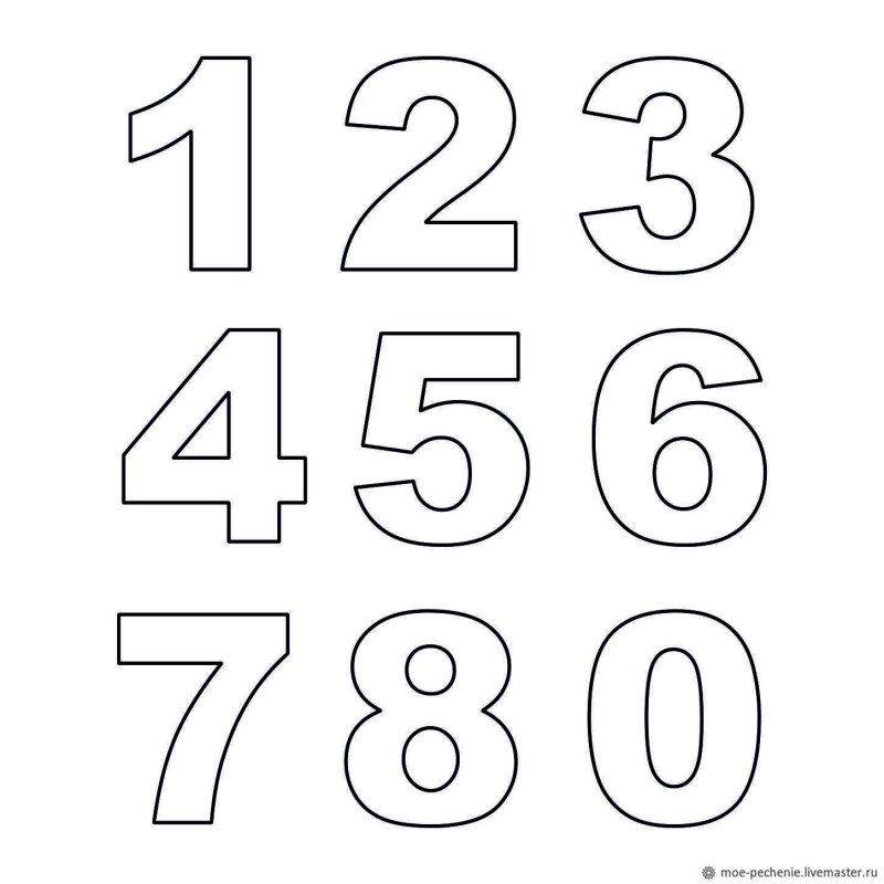 Трафарет "цифры"