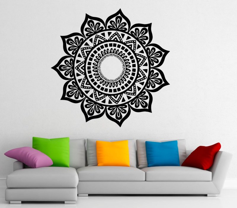 Мандала на стене