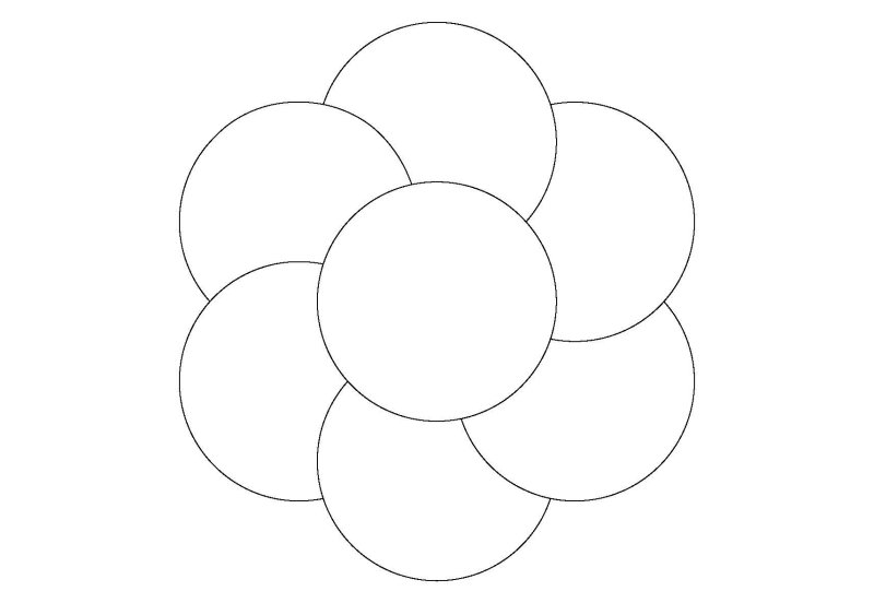 Кружочки раскраска для детей