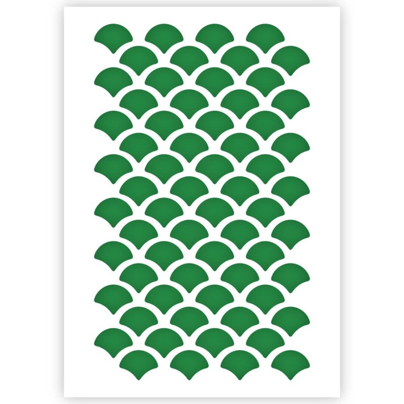 Трафарет чешуйки