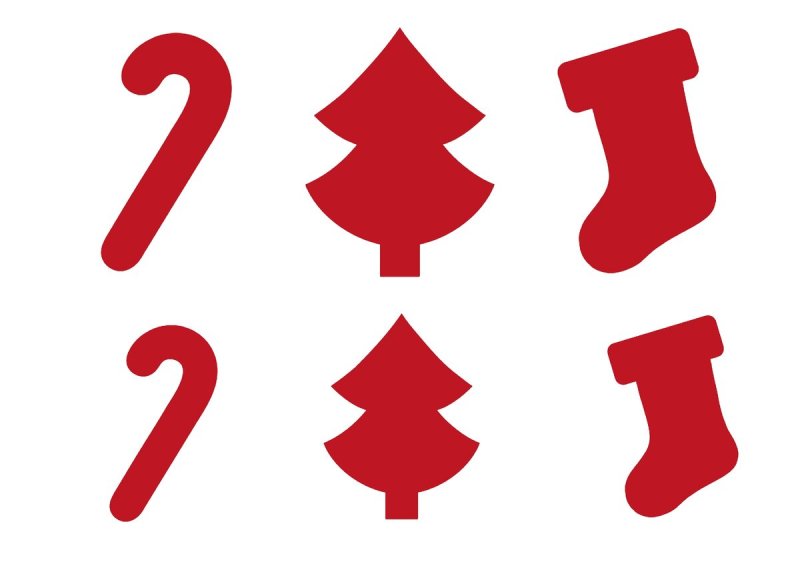 Трафарет "новогодний" 16х22 см