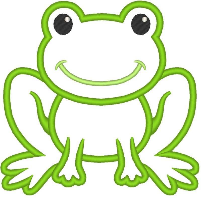 Шаблон лягушки для вырезания