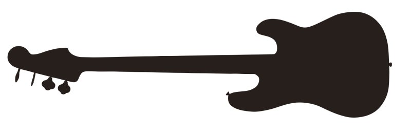 Электрогитара силуэт