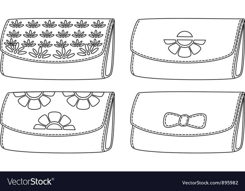 Косметичка раскраска для детей