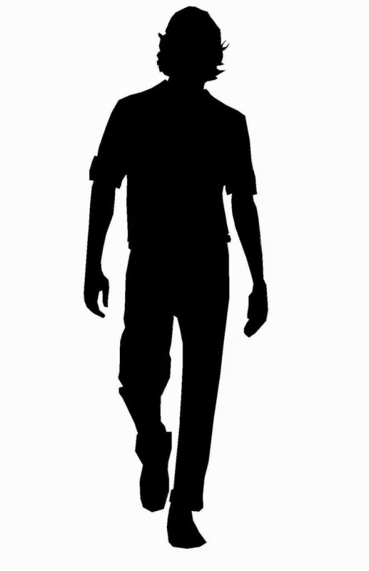 Очертание фигуры человека