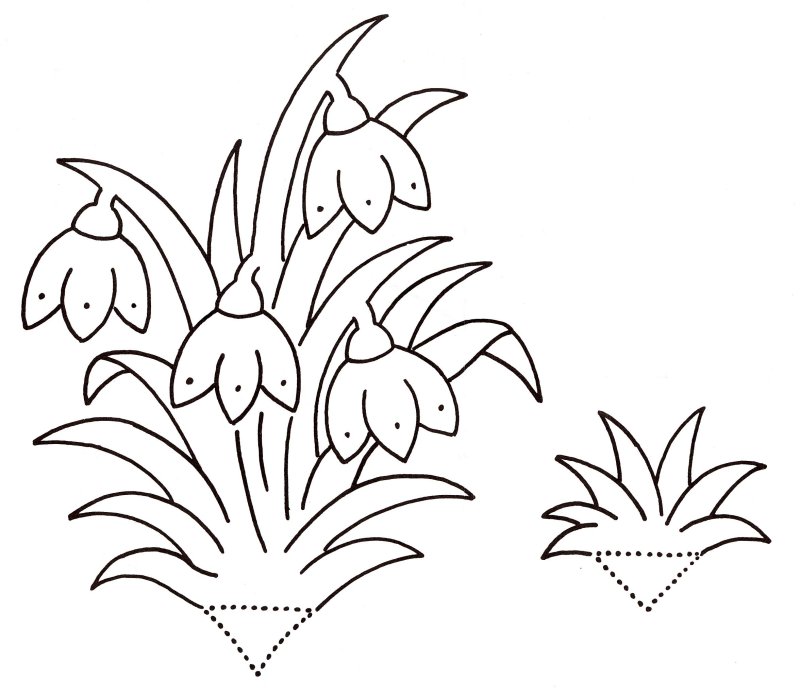 Цветы на окна трафареты